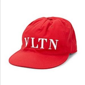 Sold Valentino Logo Cotton Baseball Cap